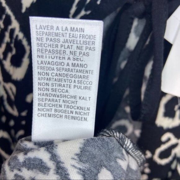 Athena Black Damask Tunic Scroll Cover Up Size Med - Picture 5 of 15